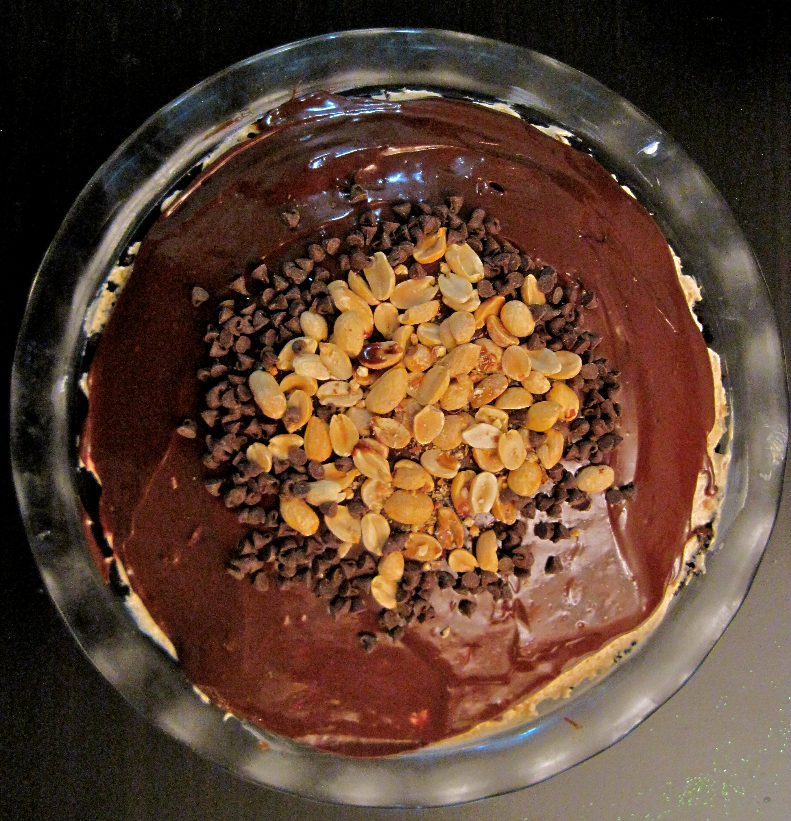 Chocolate and Peanut Butter Mousse Pie