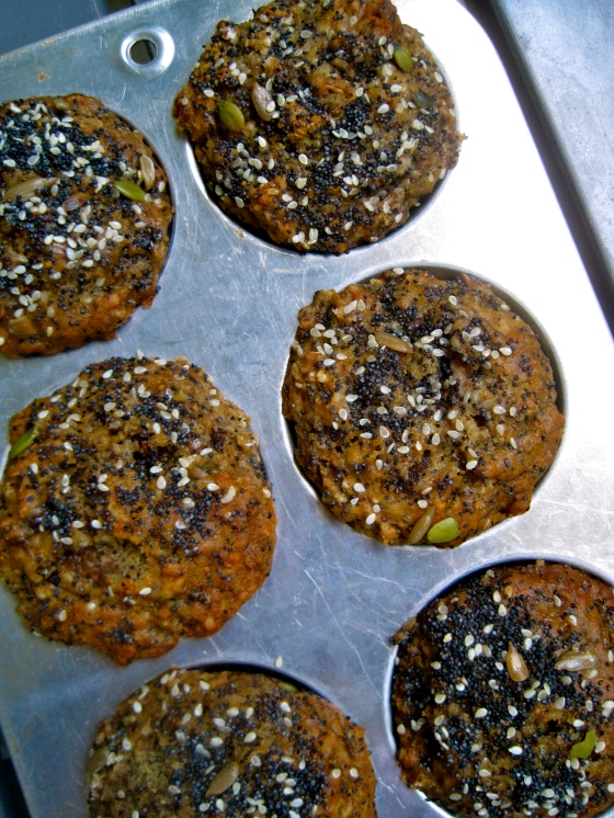 Banana and Fig Thousand Seed Muffins 