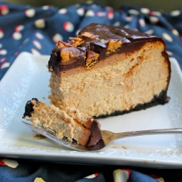 Chocolate Peanut Butter Cheesecake with Ganache